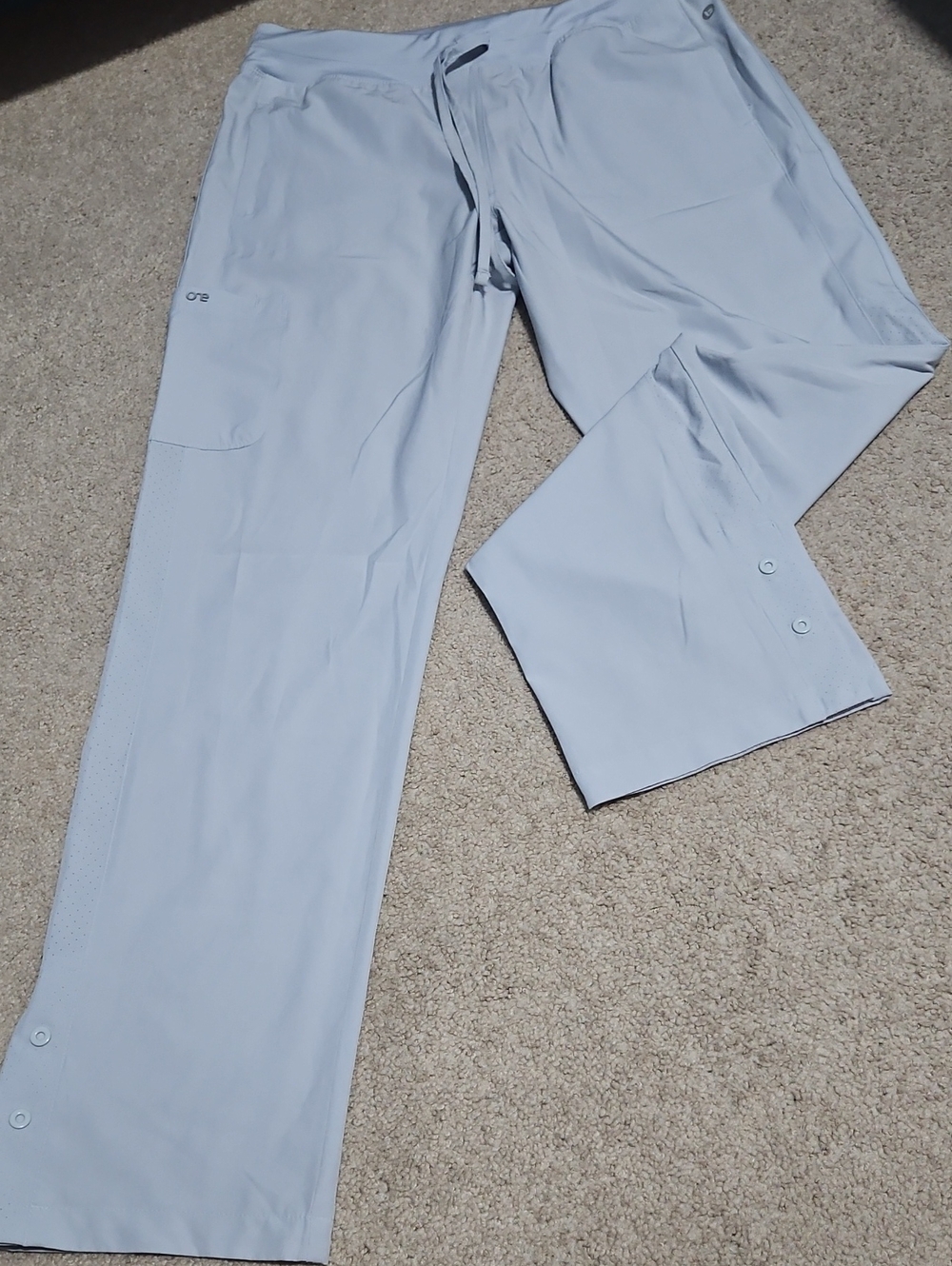 Barco Uniforms Light Blue Womenβs Snap Hem Scrub Joggers